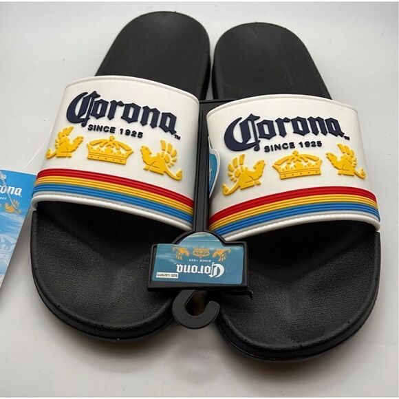 Corona Men's Rubber‎ Strap Slide Sandals NWT Men Size Large= 10/11 - Picture 1 of 6